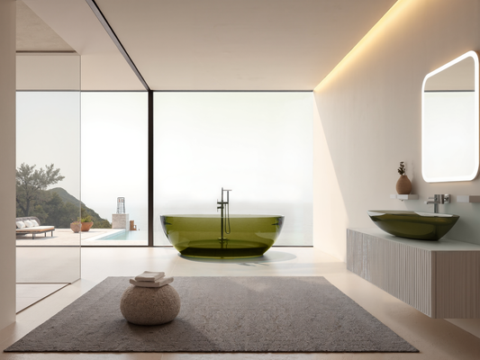 Transparent Resin Bathtub