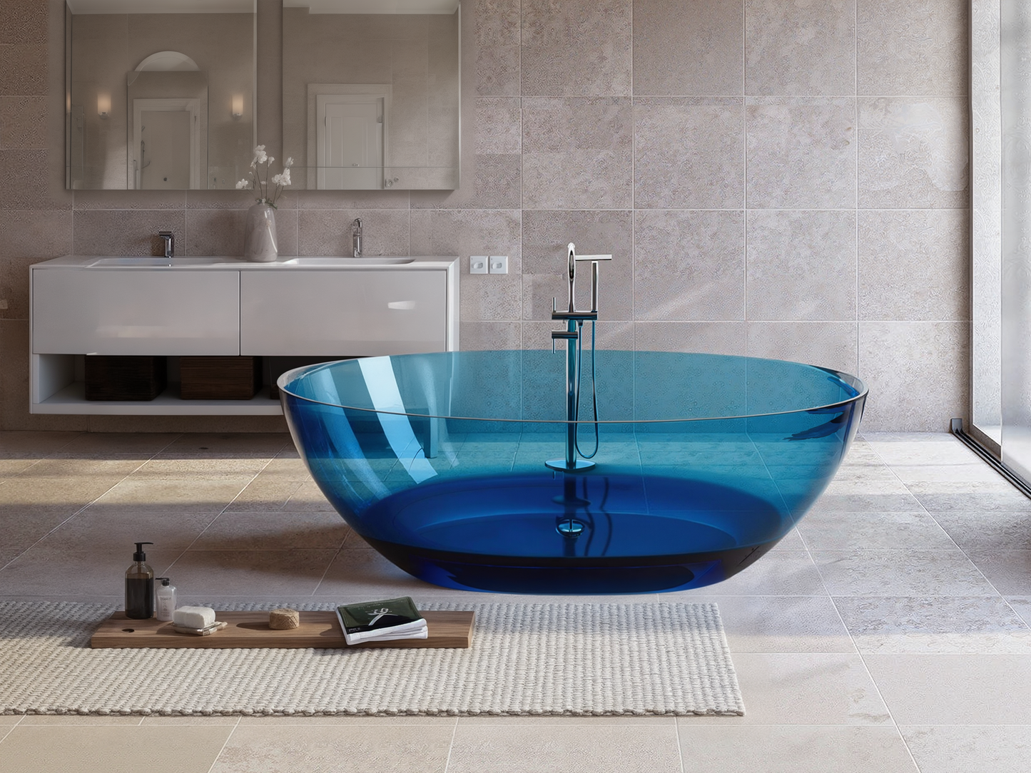 Transparent Resin Bathtub