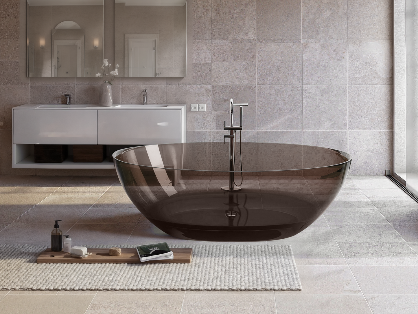 Transparent Resin Bathtub