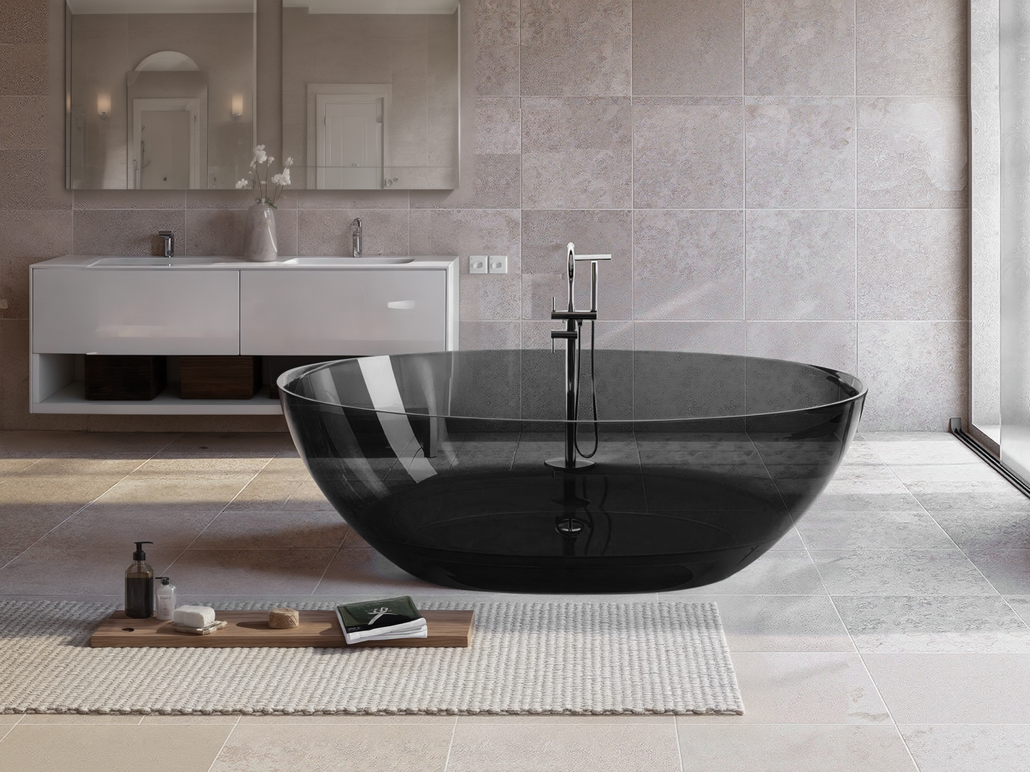 Transparent Resin Bathtub