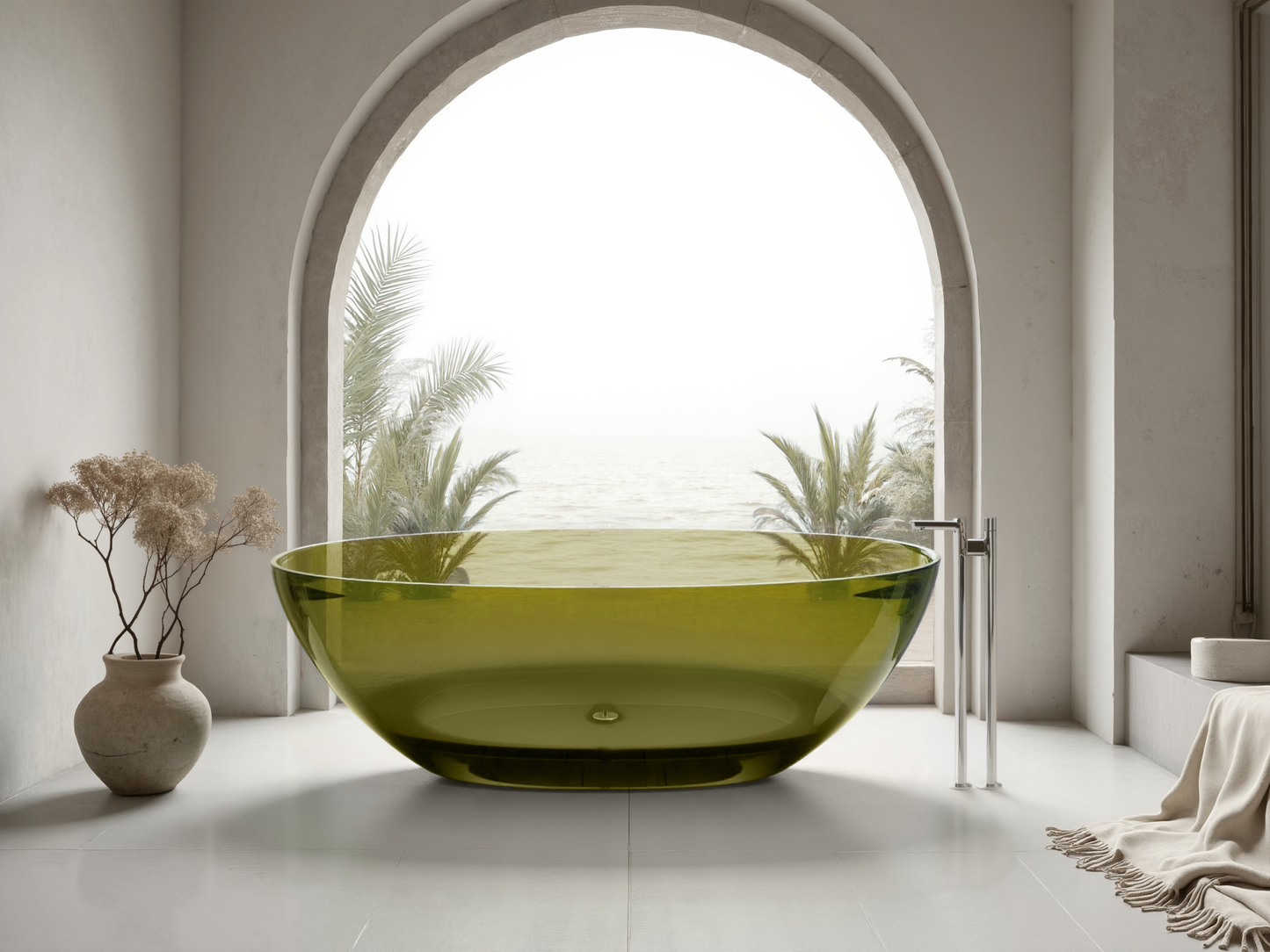 Transparent Resin Bathtub