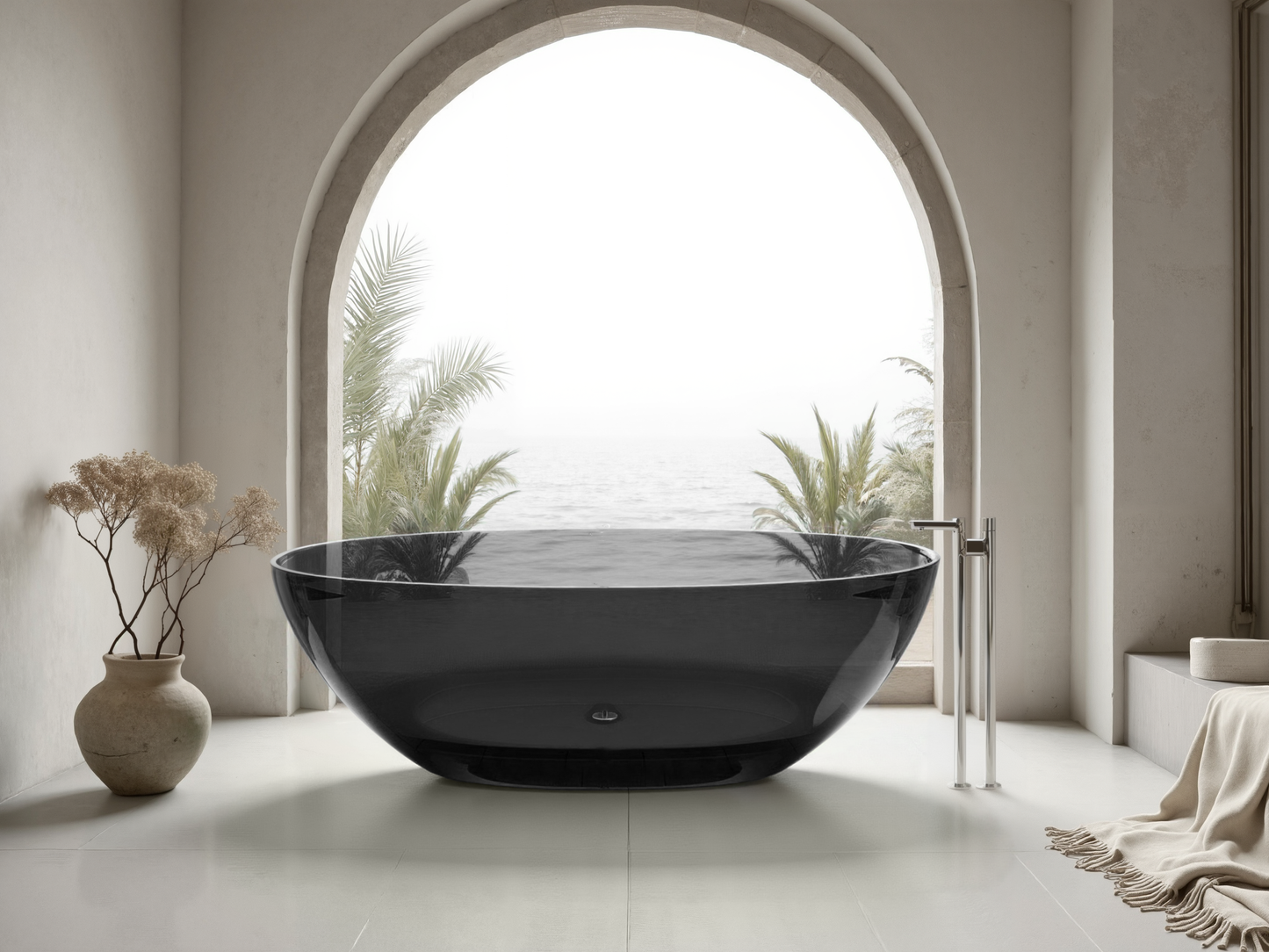 Transparent Resin Bathtub