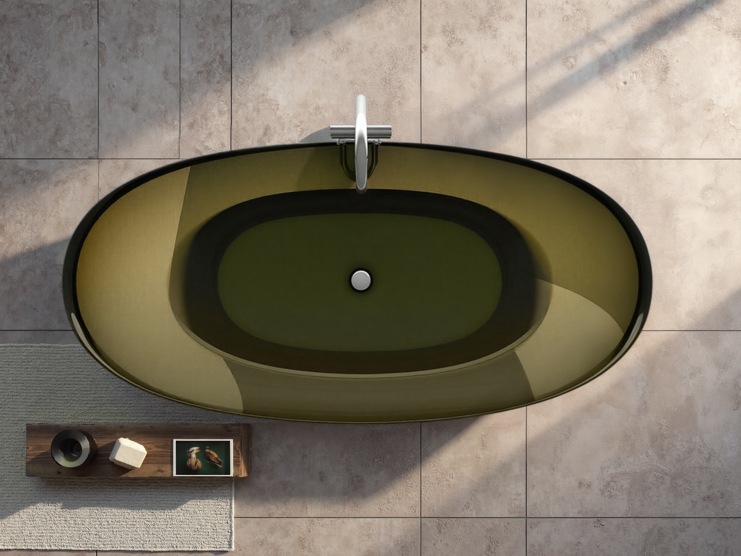 Transparent Resin Bathtub
