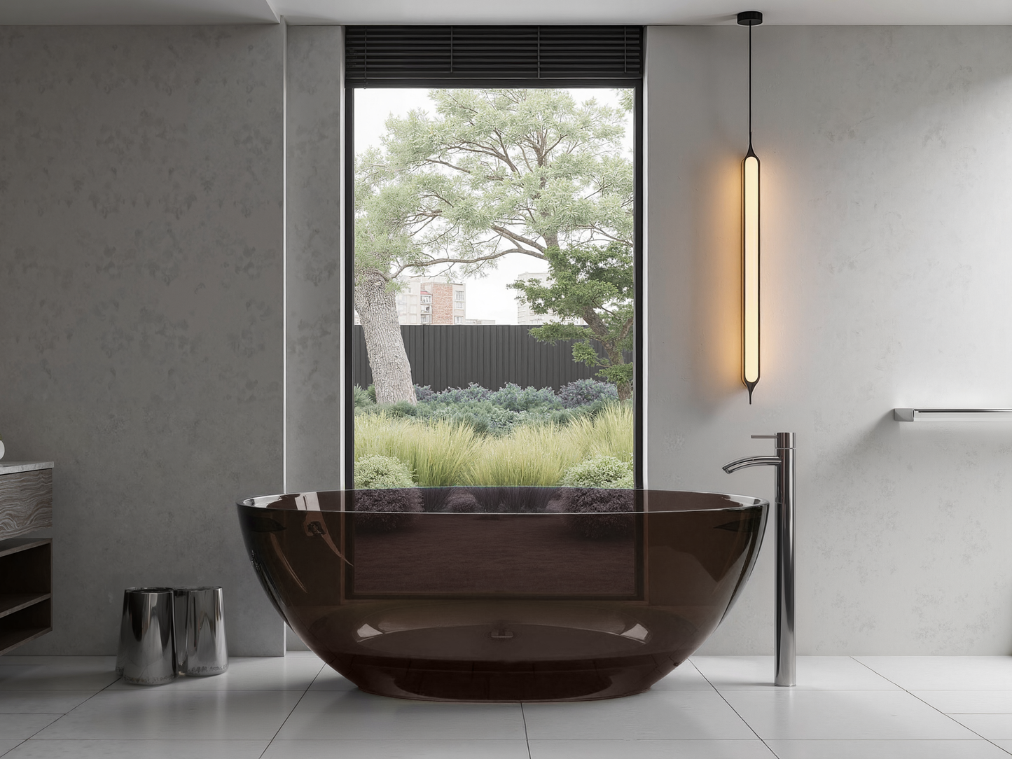 Transparent Resin Bathtub