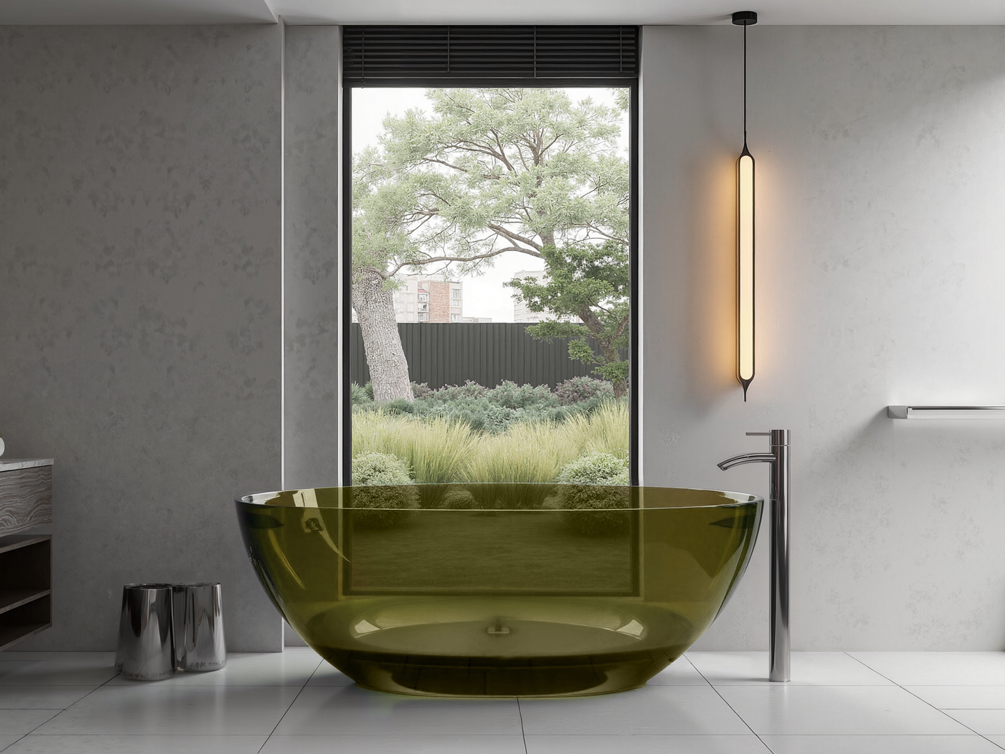 Transparent Resin Bathtub
