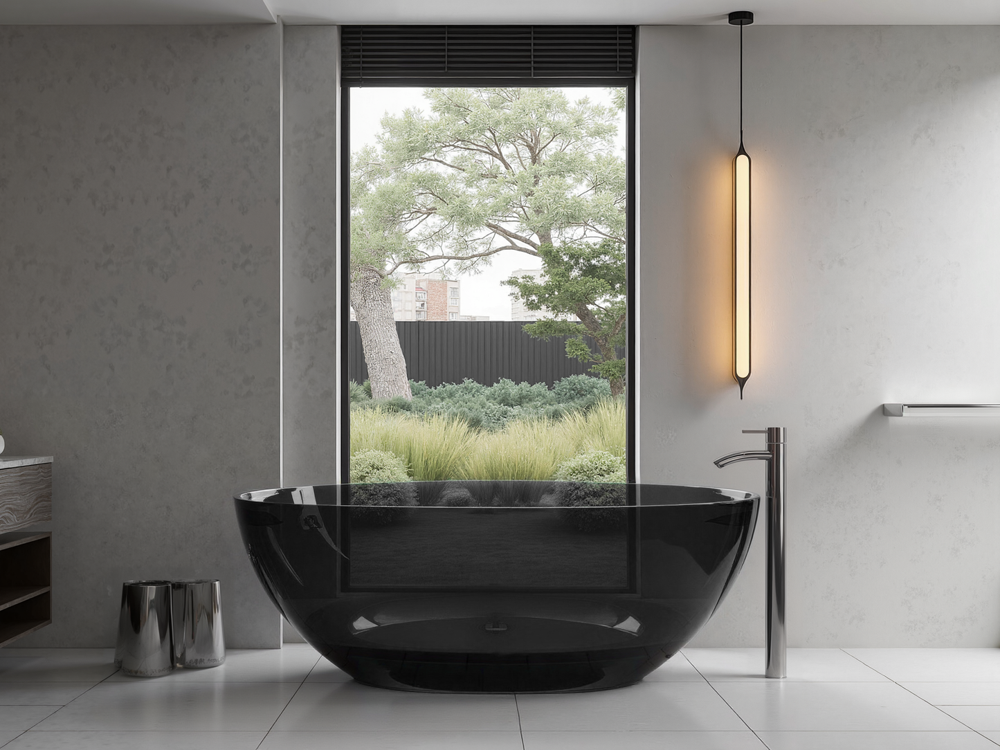 Transparent Resin Bathtub