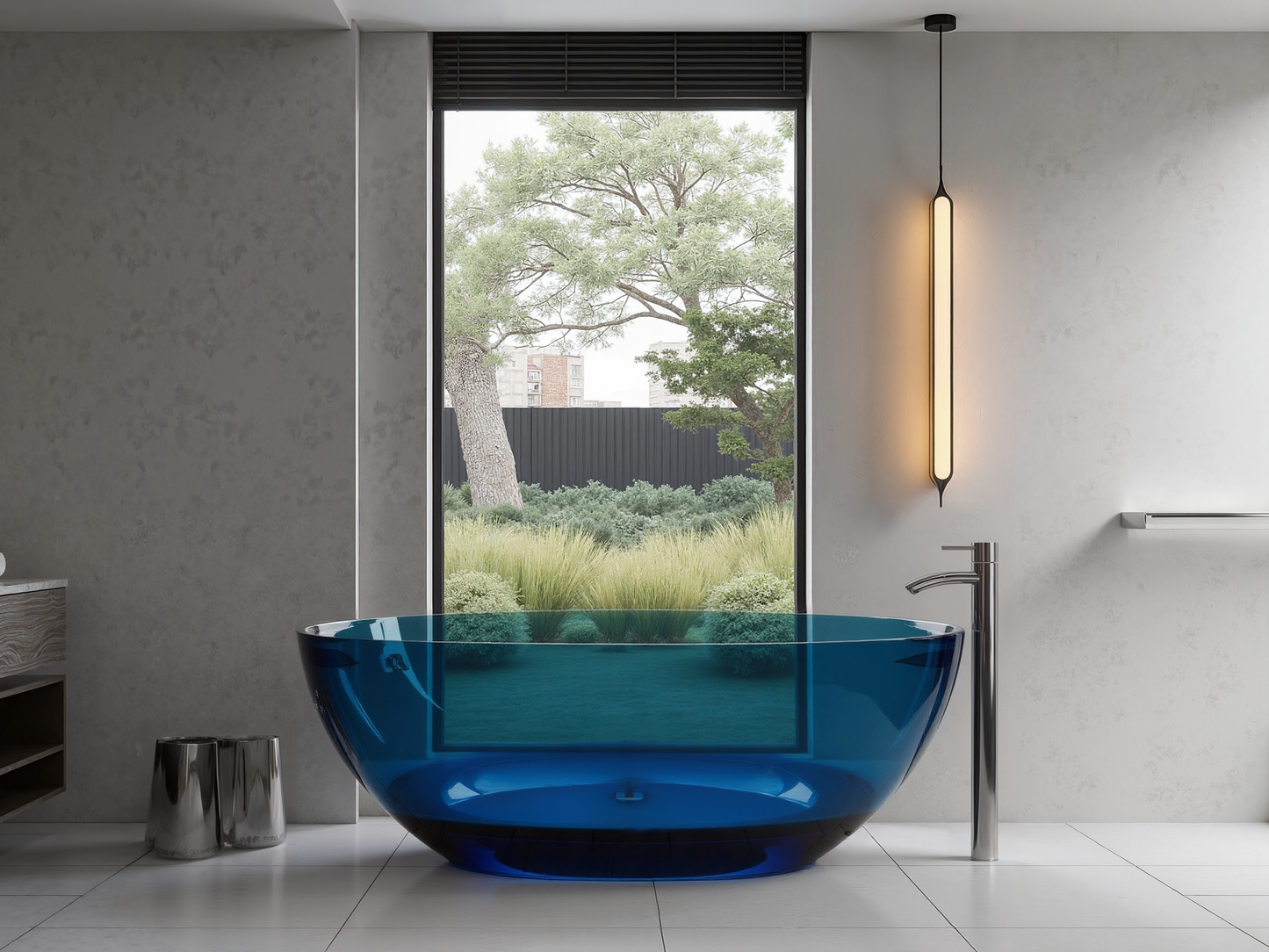 Transparent Resin Bathtub